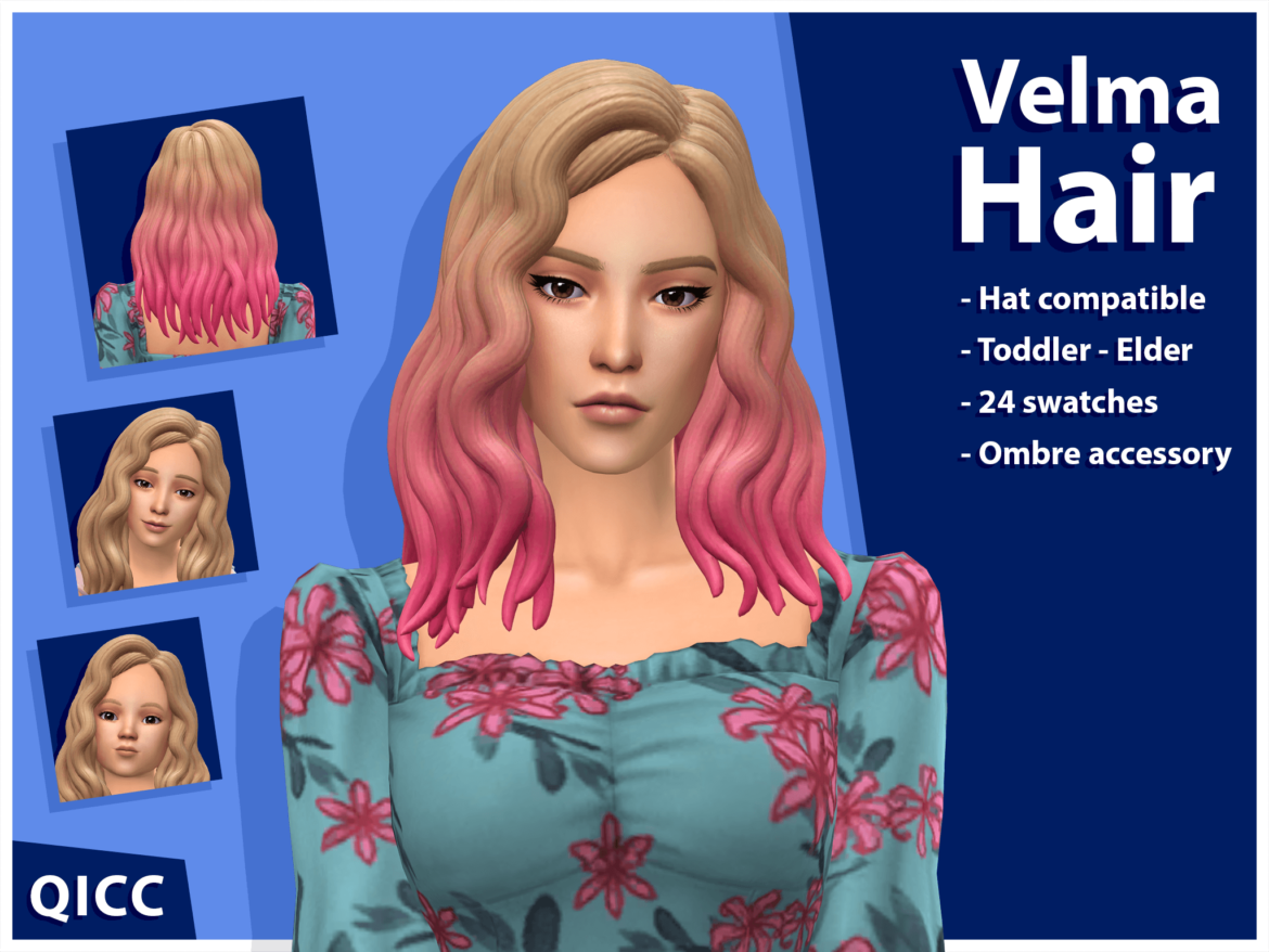 Sims 4 Velma Hair
