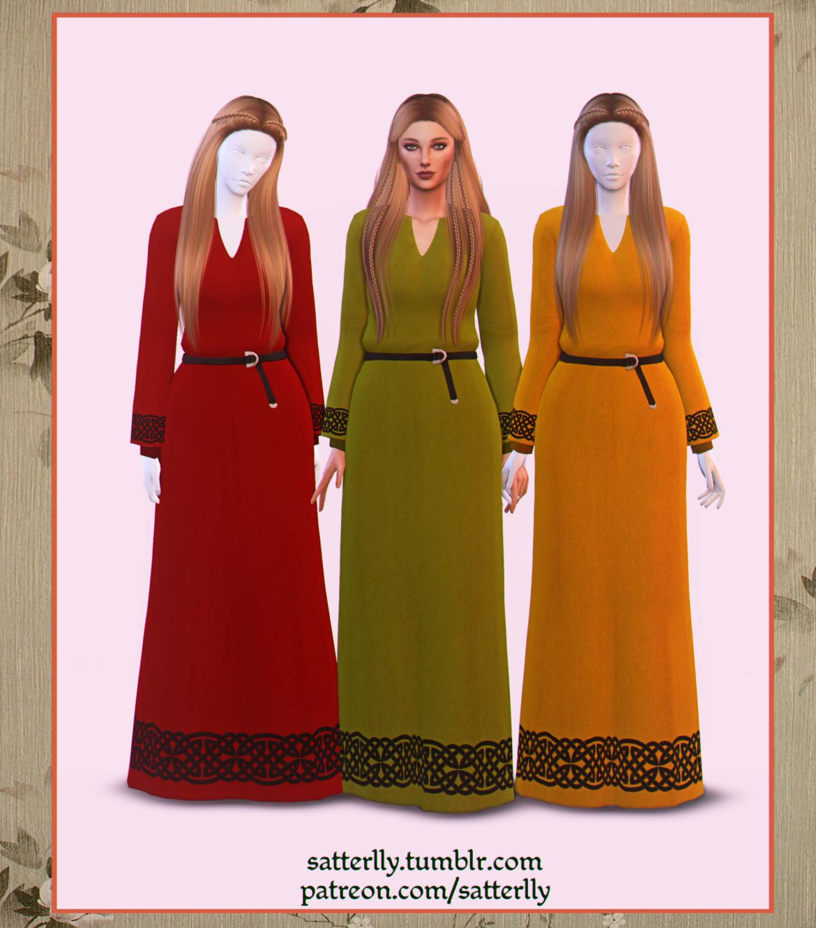 Sims 4 Simple viking dress – Hilda