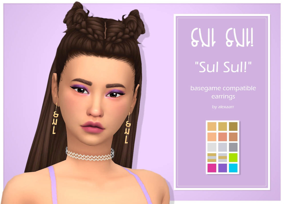 Sims 4 Sul Sul earrings