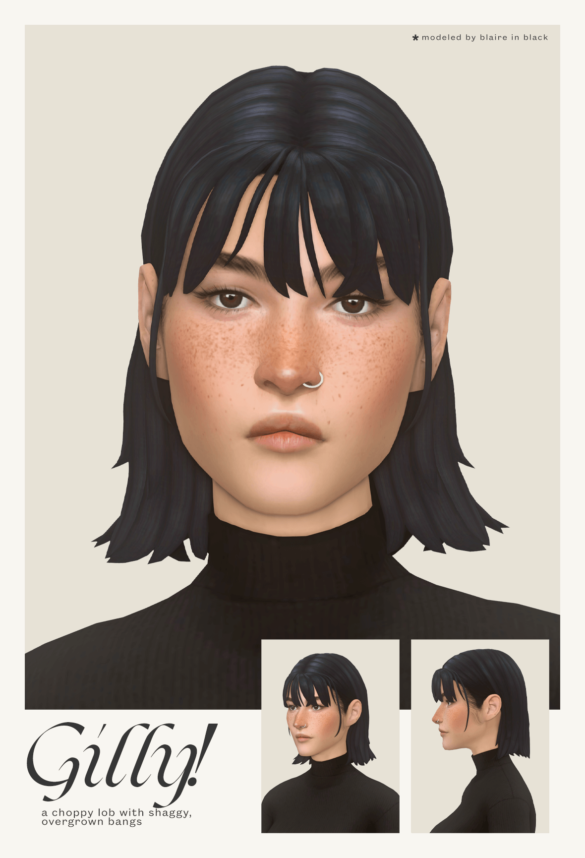 Sims 4 gilly & millie Hair