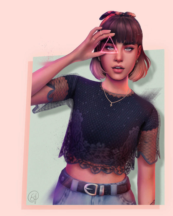 Sims 4 emmibouquet Lookbook skin blend