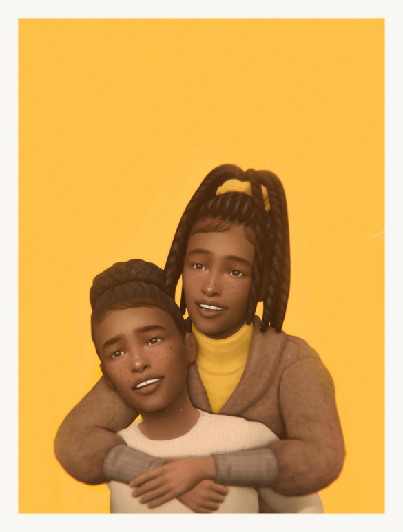 Sims 4 honey savvysweets ava afro puff and tamar