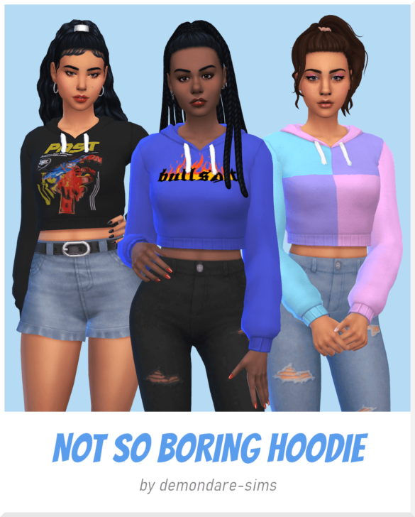 Sims 4 Not So Boring Hoodie
