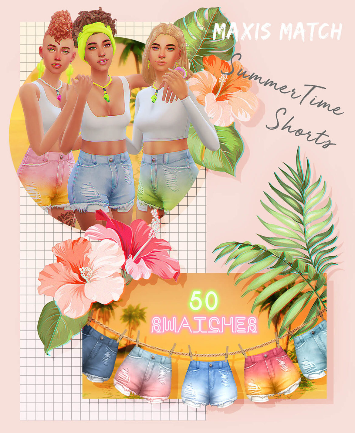 Sims 4 Summer Time Shorts