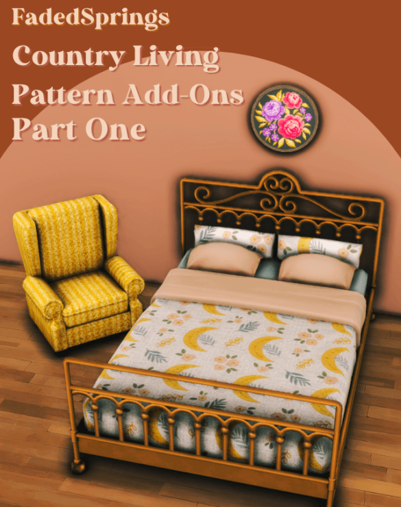 Sims 4 country living pattern add-ons pack