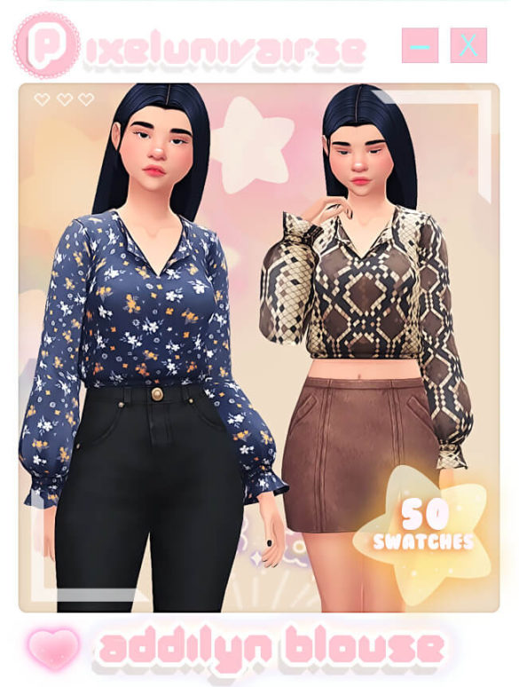 Sims 4 Addilyn Blouse