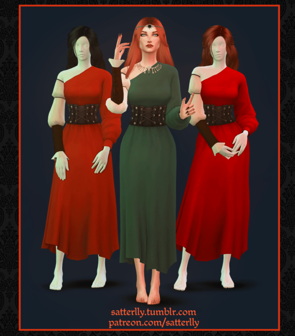 Sims 4 Elven dress – Zentha