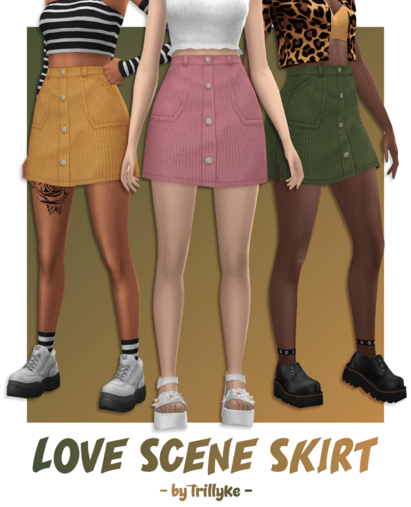 Sims 4 Love Scene Skirt