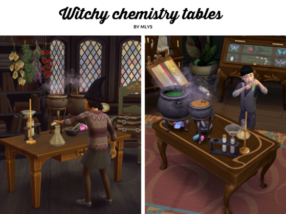 Sims 4 Witchy kid chemistry tables
