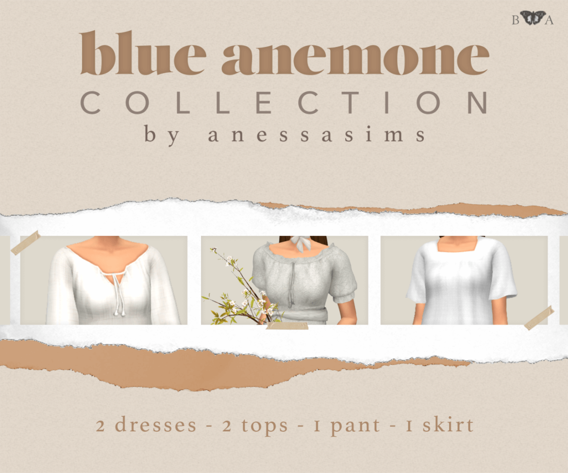 Sims 4 Blue Anemone Collection