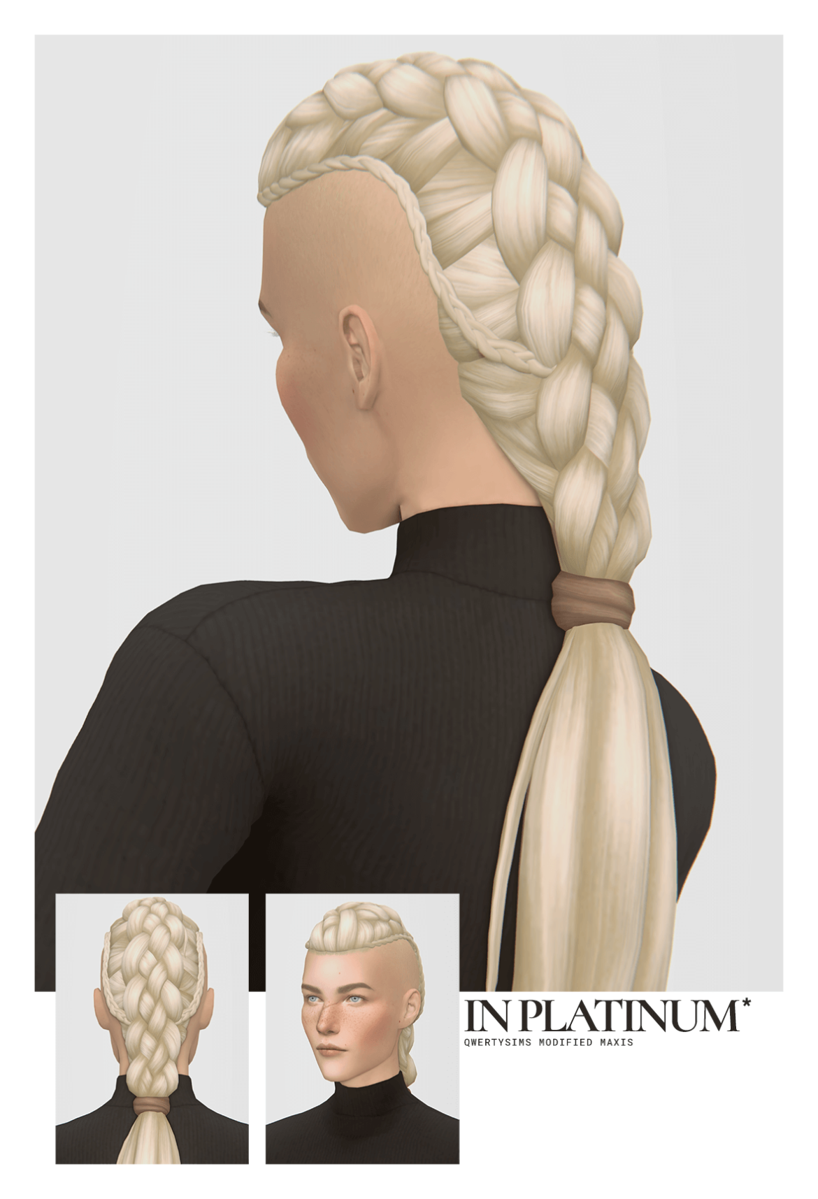 Sims 4 braids hairstyle