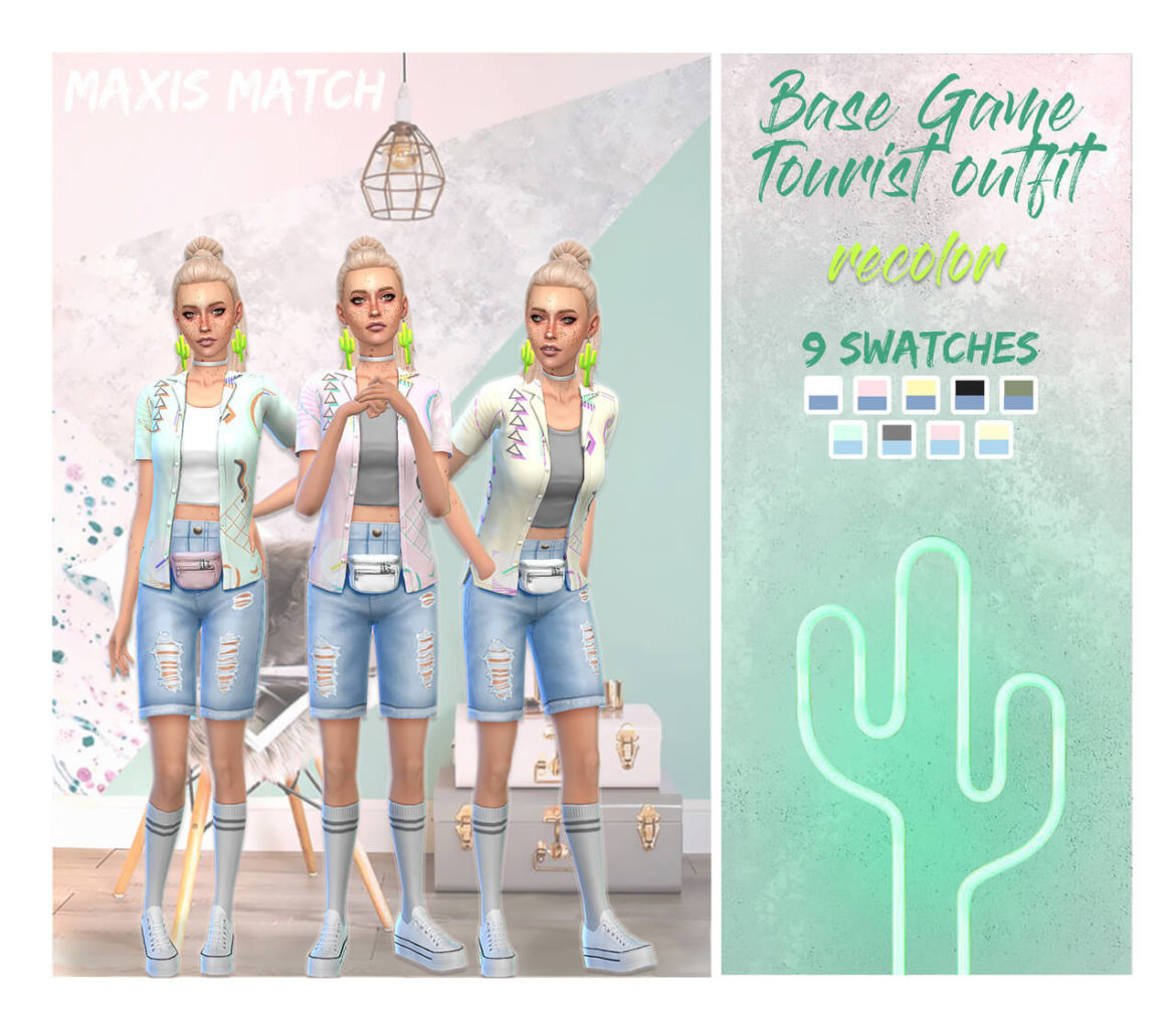 Sims 4 90′s and fanny packs