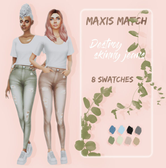 Sims 4 Destroy Skinny jeans