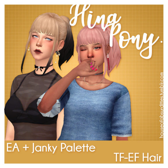 Sims 4 Hina Ponytail - MiCat Game