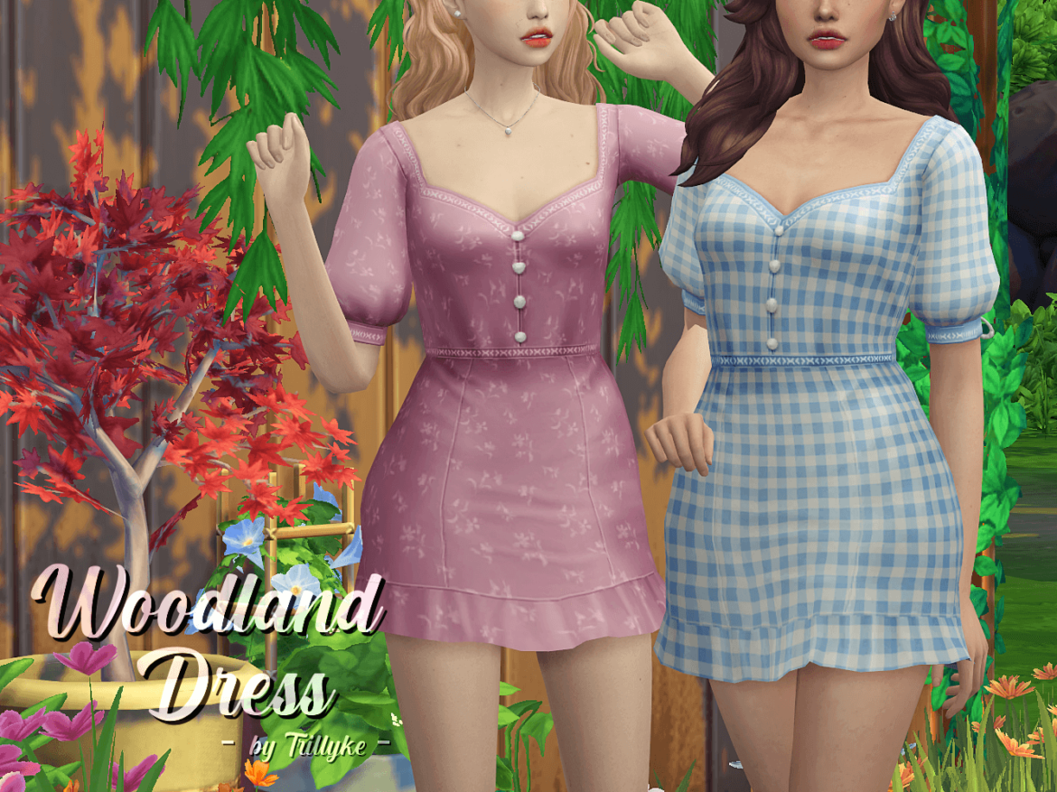 Sims 4 Woodland Dress