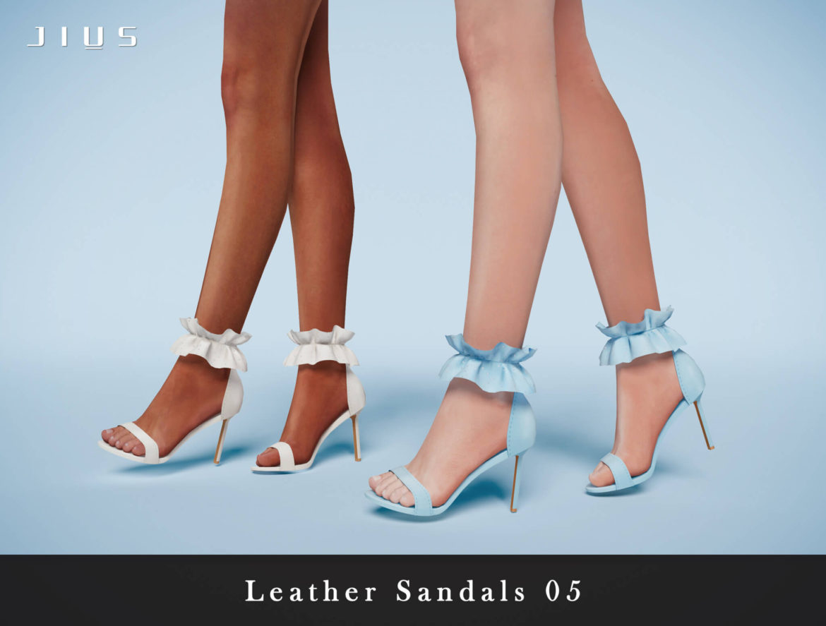 Sims 4 Bride Collection Part I Jius Leather Sandals