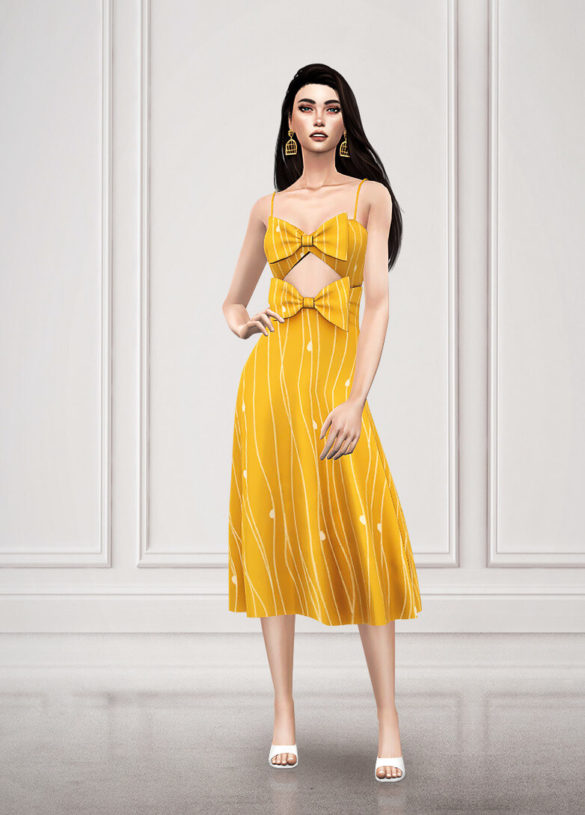 Sims 4 Holiday party dress 01