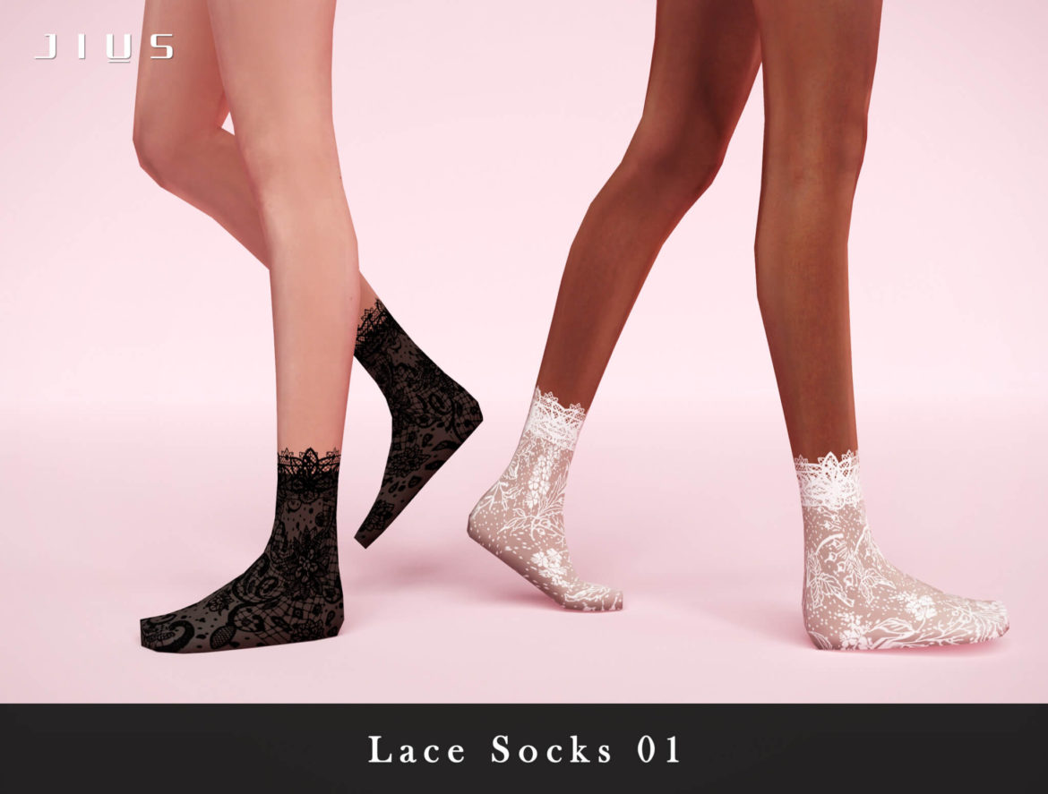 Sims 4 Lace Socks 01