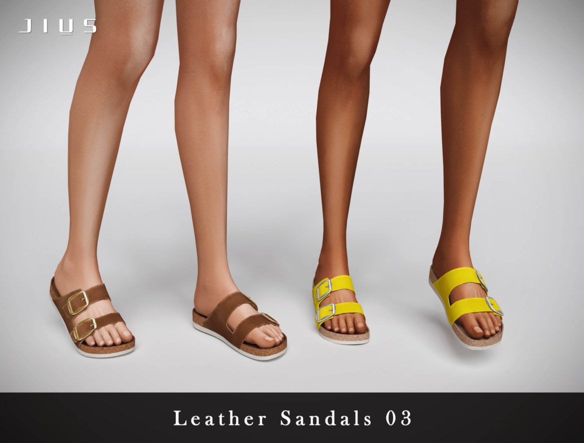 Sims 4 Leather Sandals 03