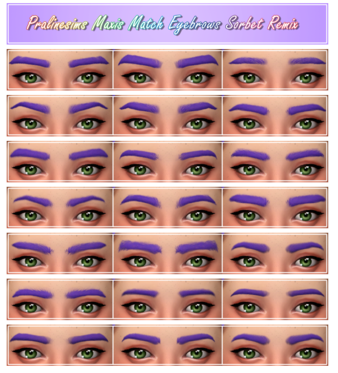 sims 4 cc eyebrows maxis match