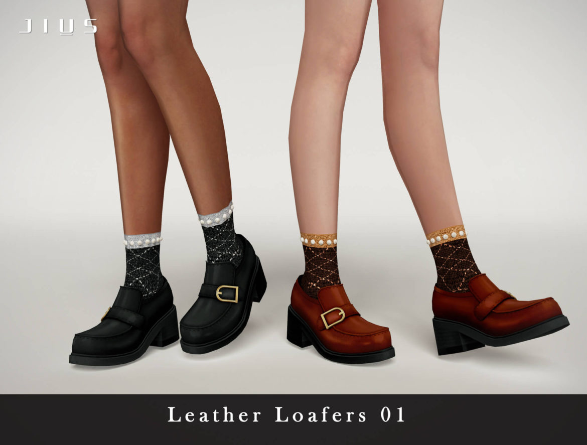 Sims 4 Leather Loafers