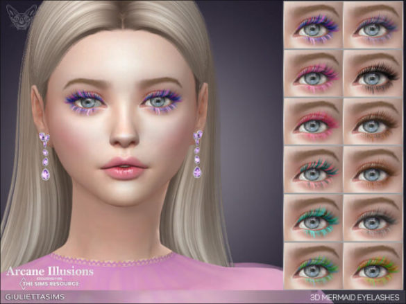 Sims 4 3d mermaid eyelashes