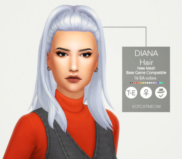 Sims 4 a new hairstyle diana for your female