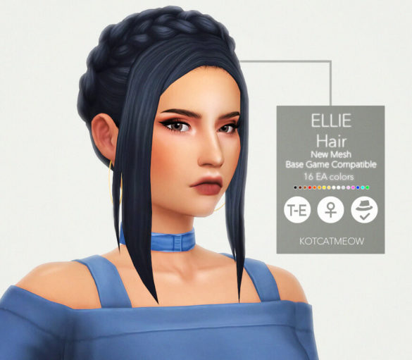 Sims 4 a new hairstyle ellie for your female sims