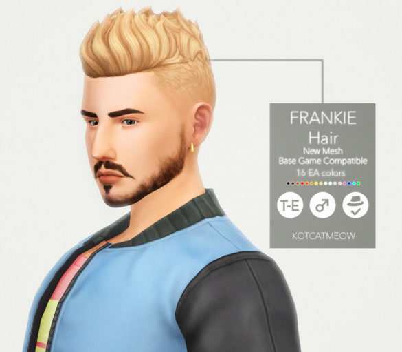 Sims 4 a new hairstyle frankie for your male sims