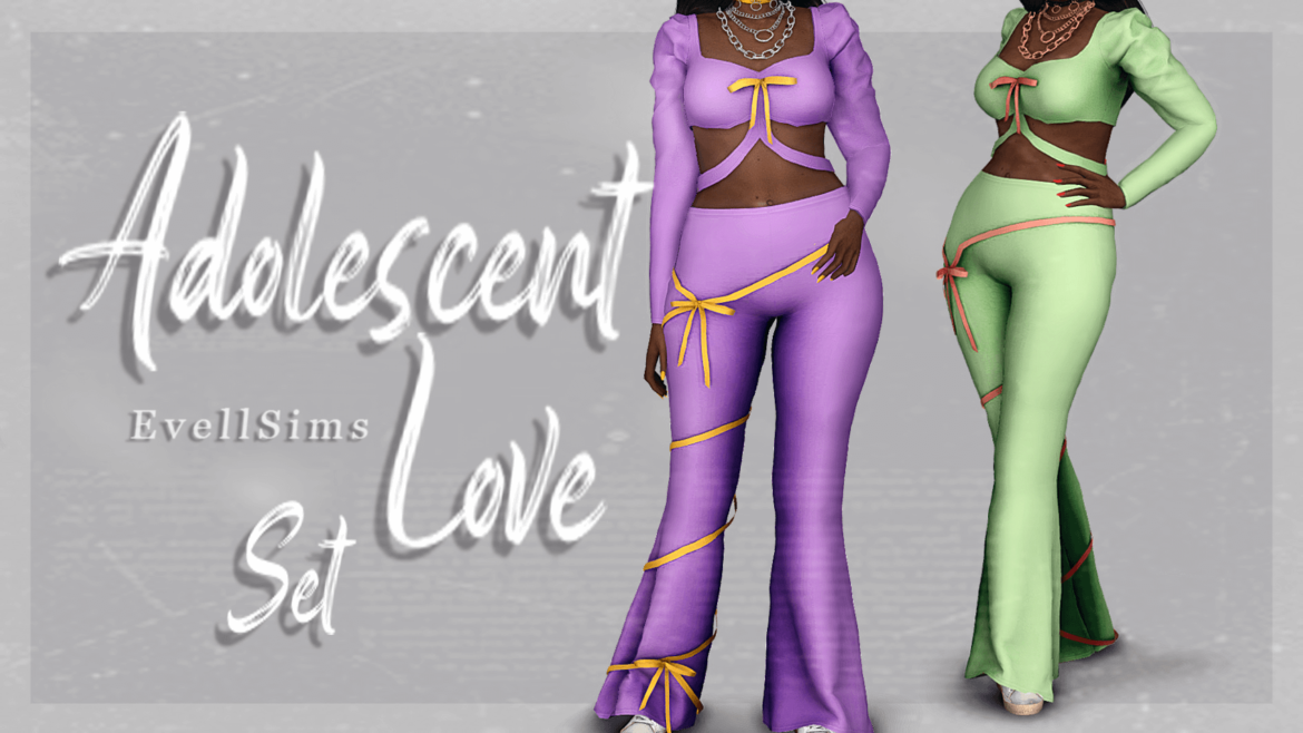 Sims 4 adolescent love set