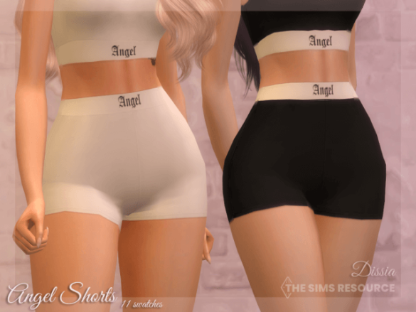 Sims 4 angel shorts 11 swatches base game