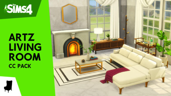Sims 4 Artz Living Room – CC Pack