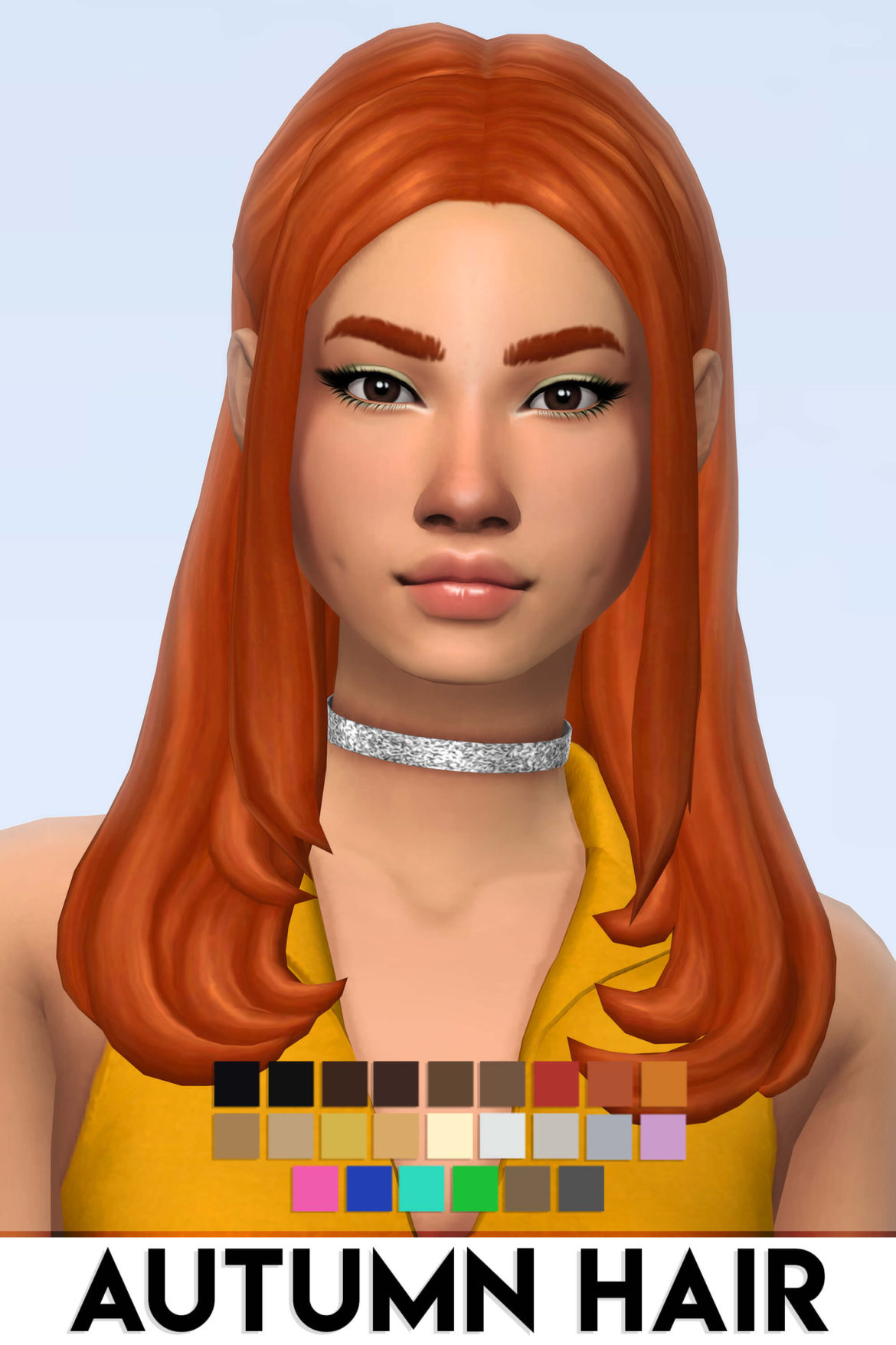 Sims 4 AUTUMN HAIR BY VIKAI