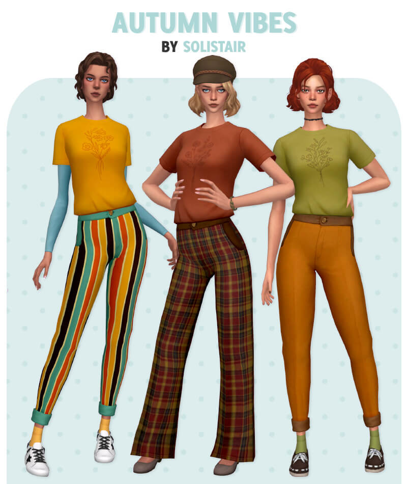 Sims 4 autumn vibes pack base game compatible - MiCat Game