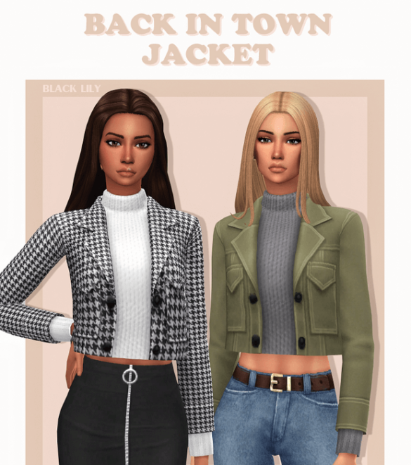 Sims 4 back in town jacket by black lily - MiCat Game