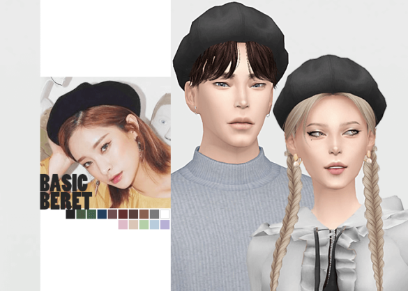 Sims 4 basic beret