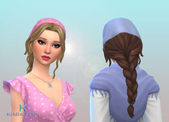 Sims 4 braid bandana