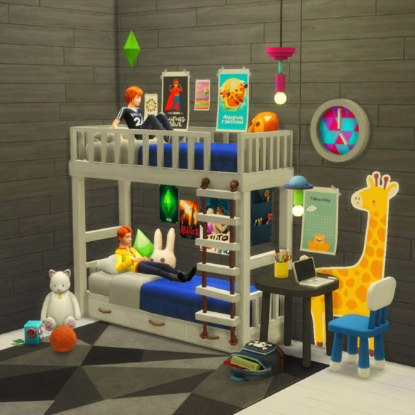 Sims 4 bunk bed update