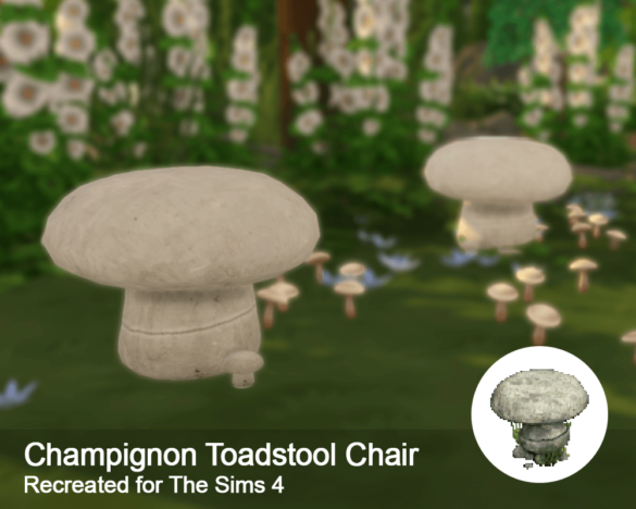 Sims 4 champignon toadstool chair