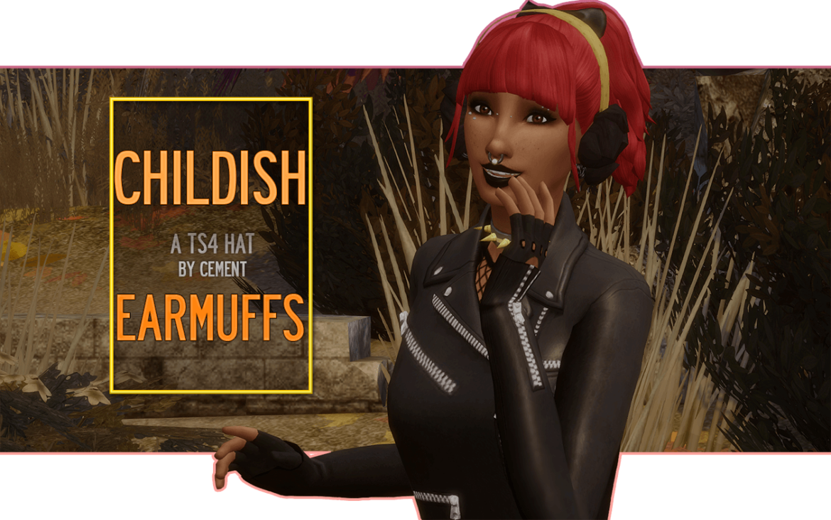 Sims 4 childish earmuffs