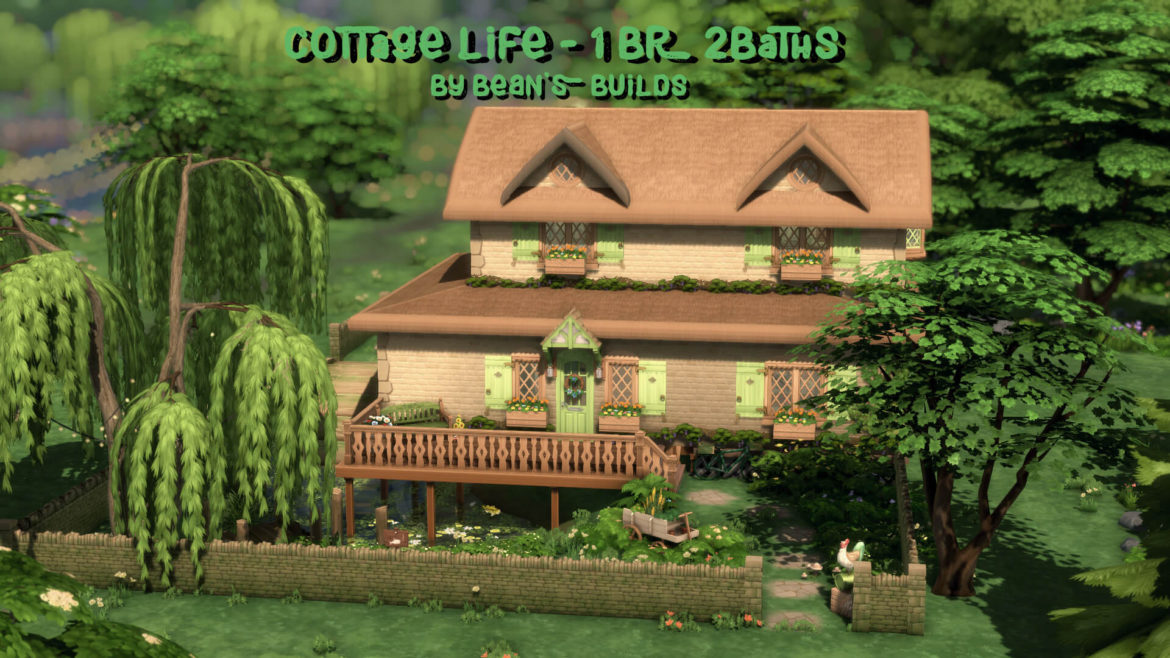 Sims 4 cottage life no cc