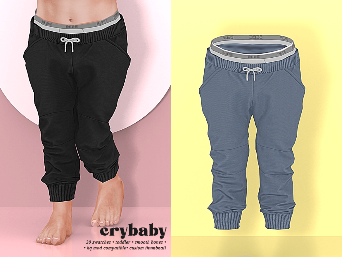 Sims 4 crybaby toddler pants maxis match