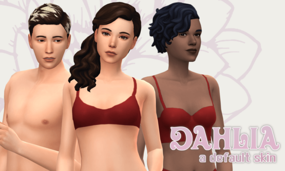 Sims 4 dahlia default skin