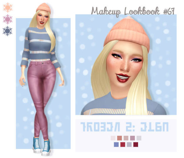 Sims 4 day 15 frozen 2 collection elsa by colourpop
