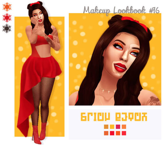 Sims 4 day 24 spicy betch by tarte hair acc buns