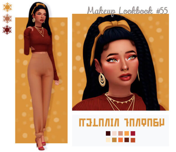Sims 4 day 3 melanin fantasy by brown melanin makeup