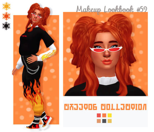 Sims 4 day 7 cheetos x forever 21 hair glasses