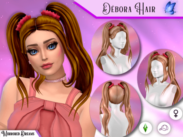 Sims 4 debora hair