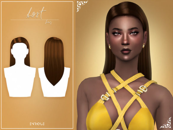 Sims 4 enriques4 lost hairstyle