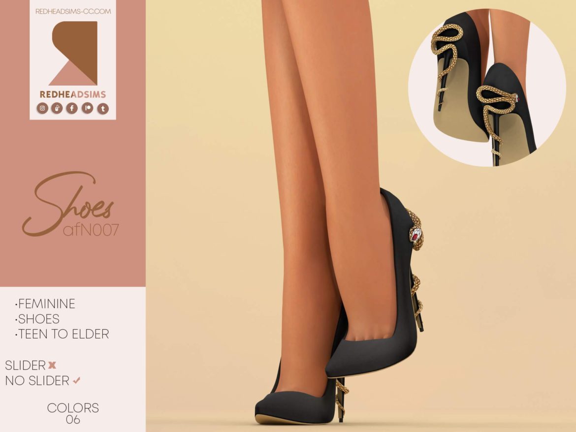 Sims 4 Feminine Shoes